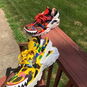 custom huaraches bape